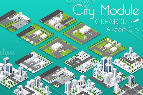 City bundle module city set in Objects - product preview 9