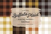 Autumn Buffalo Plaid Digital Papers