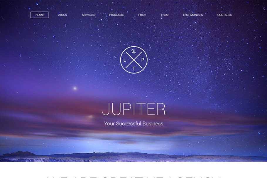 Jupiter Creative Agency PSD Template
