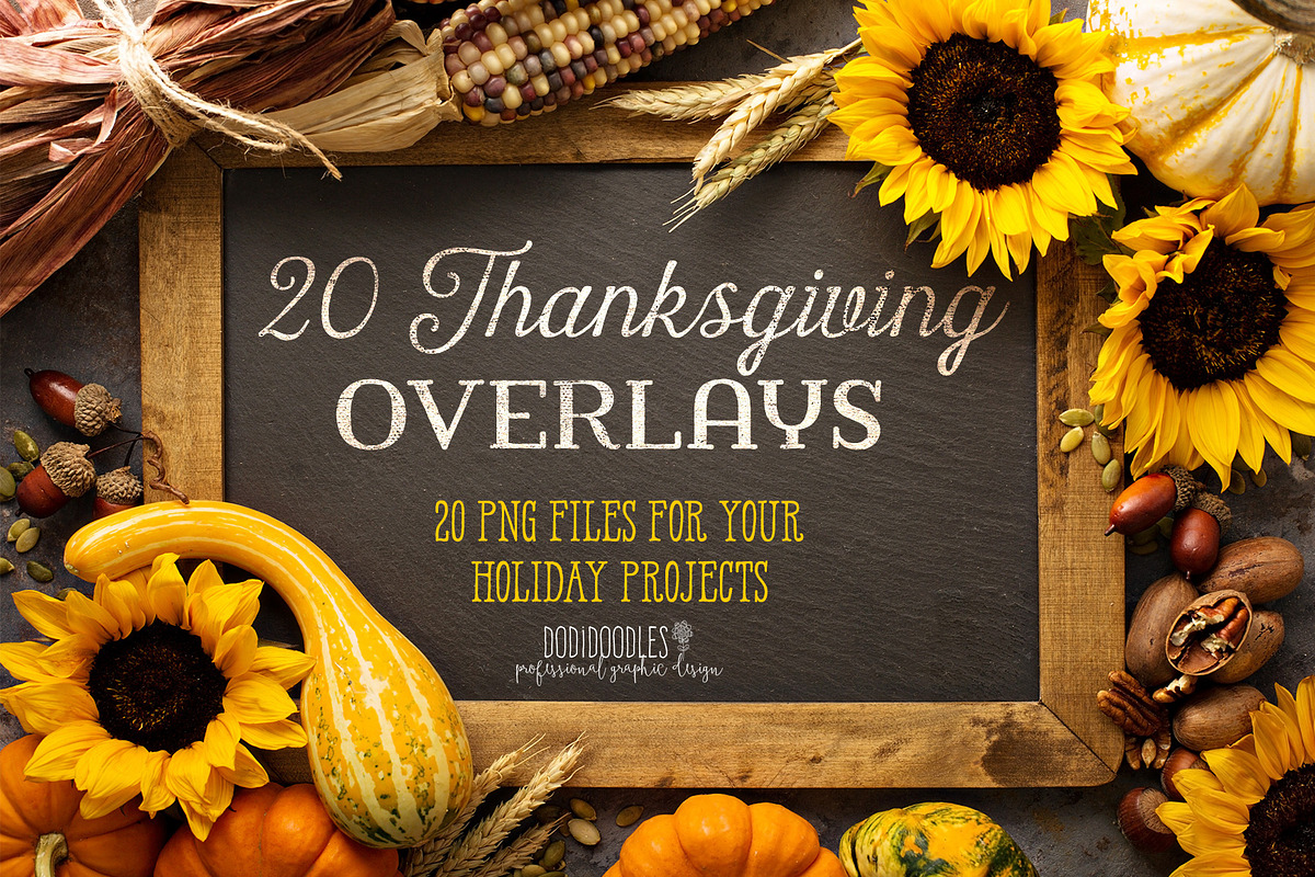 Thanksgiving Overlays  in Graphics - product preview 8