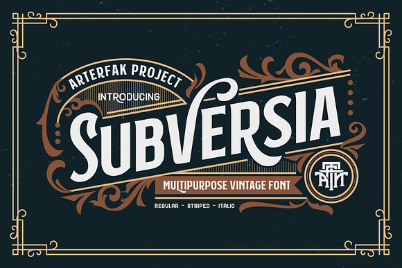 Subversia in Display Fonts - product preview 5