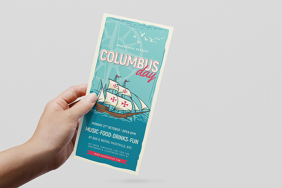 Columbus Day Flyer & Poster Template in Flyer Templates - product preview 6