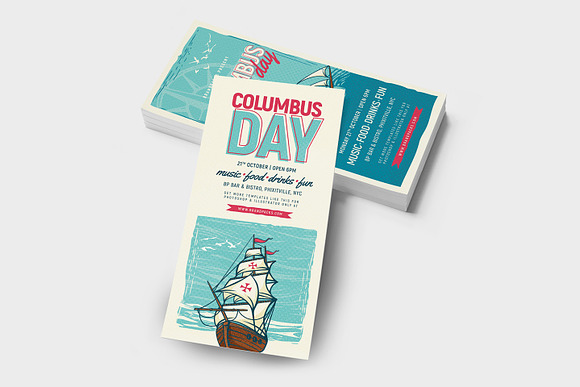 Columbus Day Flyer & Poster Template in Flyer Templates - product preview 7