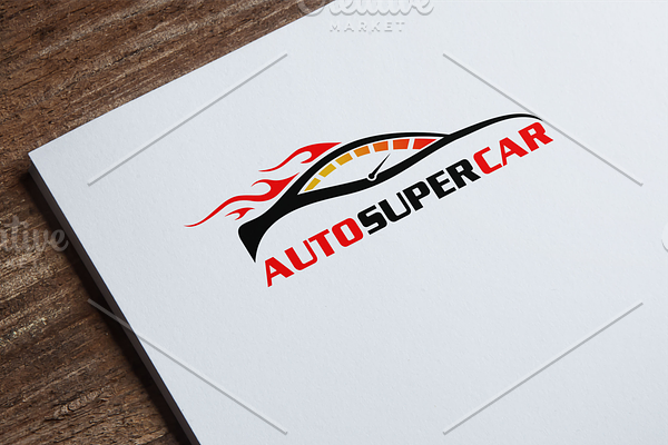 Auto Mobile Super Car Logo Template