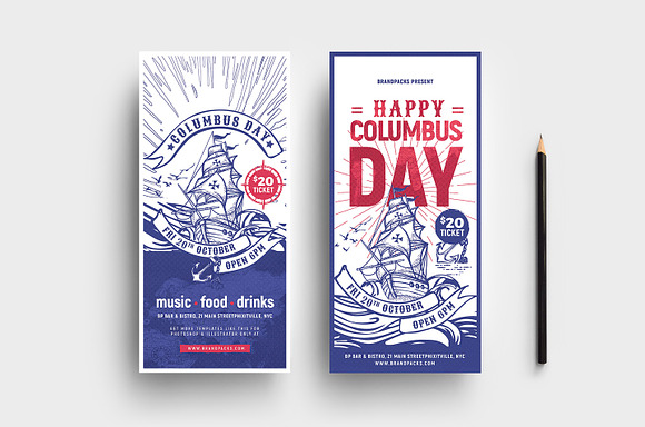 Columbus Day Flyer & Poster v2 in Flyer Templates - product preview 5