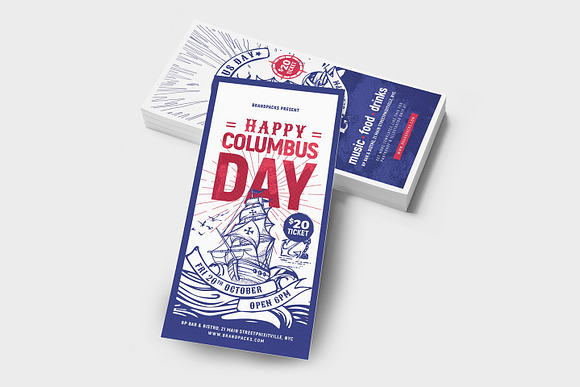 Columbus Day Flyer & Poster v2 in Flyer Templates - product preview 7