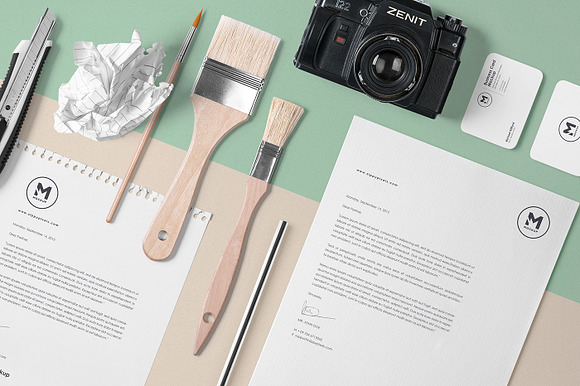 4 Stunning Stationery Mockups Set in Branding Mockups - product preview 3
