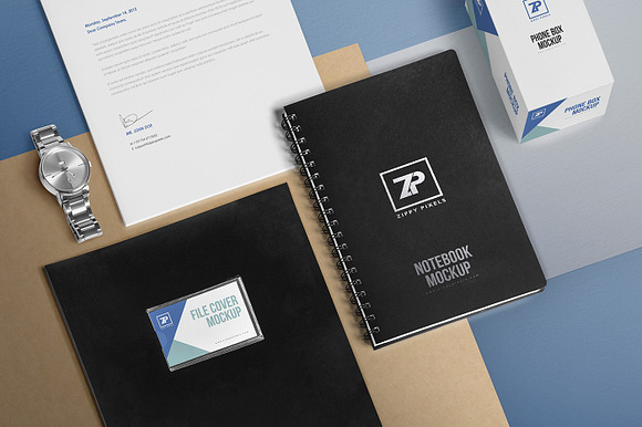 4 Stationery Mockups Scenes in Branding Mockups - product preview 3