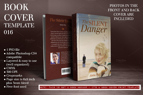 Book Cover Template 016 in Templates - product preview 4