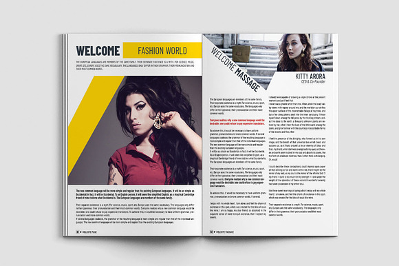 Fashion Magazine Template in Magazine Templates - product preview 1