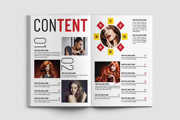Fashion Magazine Template in Magazine Templates - product preview 2