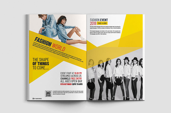 Fashion Magazine Template in Magazine Templates - product preview 3