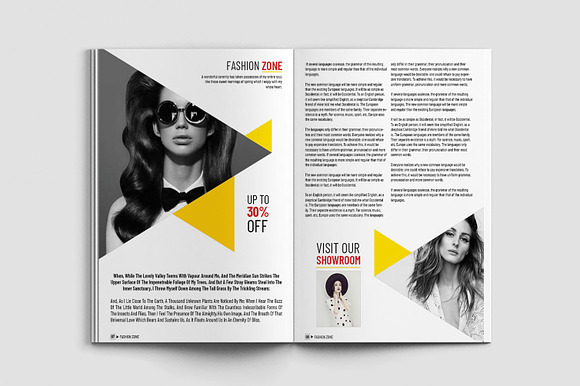 Fashion Magazine Template in Magazine Templates - product preview 4
