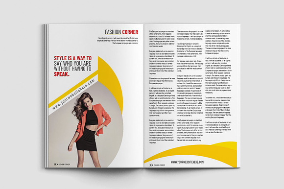 Fashion Magazine Template in Magazine Templates - product preview 6