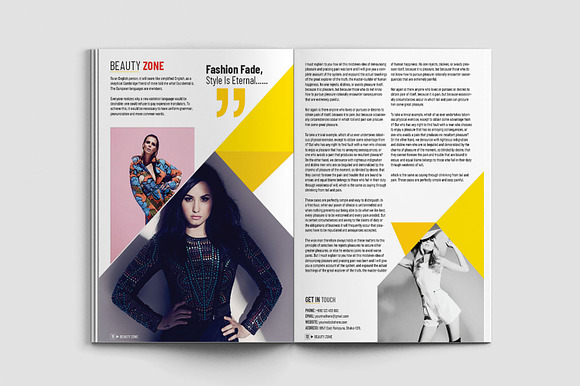 Fashion Magazine Template in Magazine Templates - product preview 7