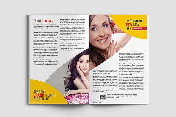 Fashion Magazine Template in Magazine Templates - product preview 9