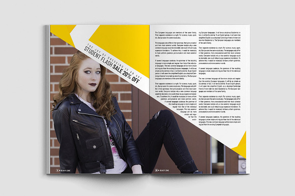 Fashion Magazine Template in Magazine Templates - product preview 10
