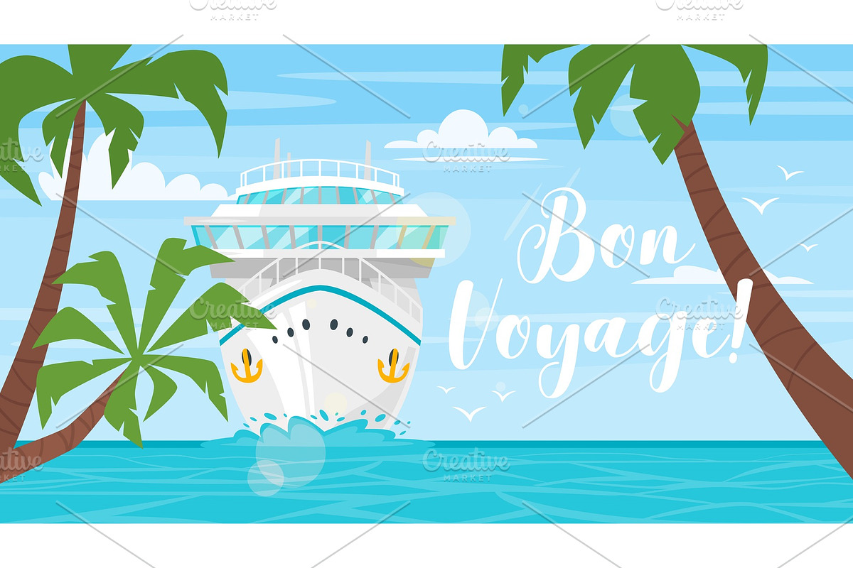 Cruise, travel and tourism concept in Illustrations - product preview 8