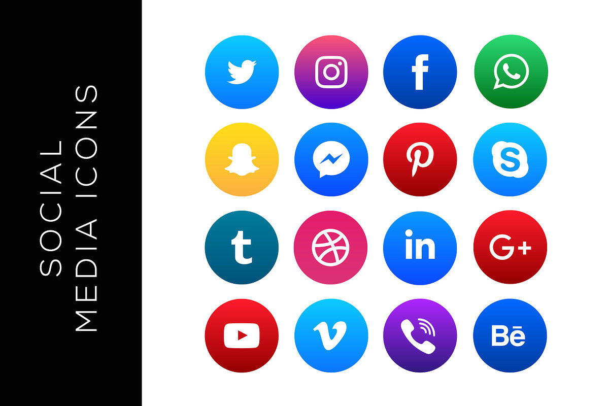 Vector Social Media Icons in Icons - product preview 8