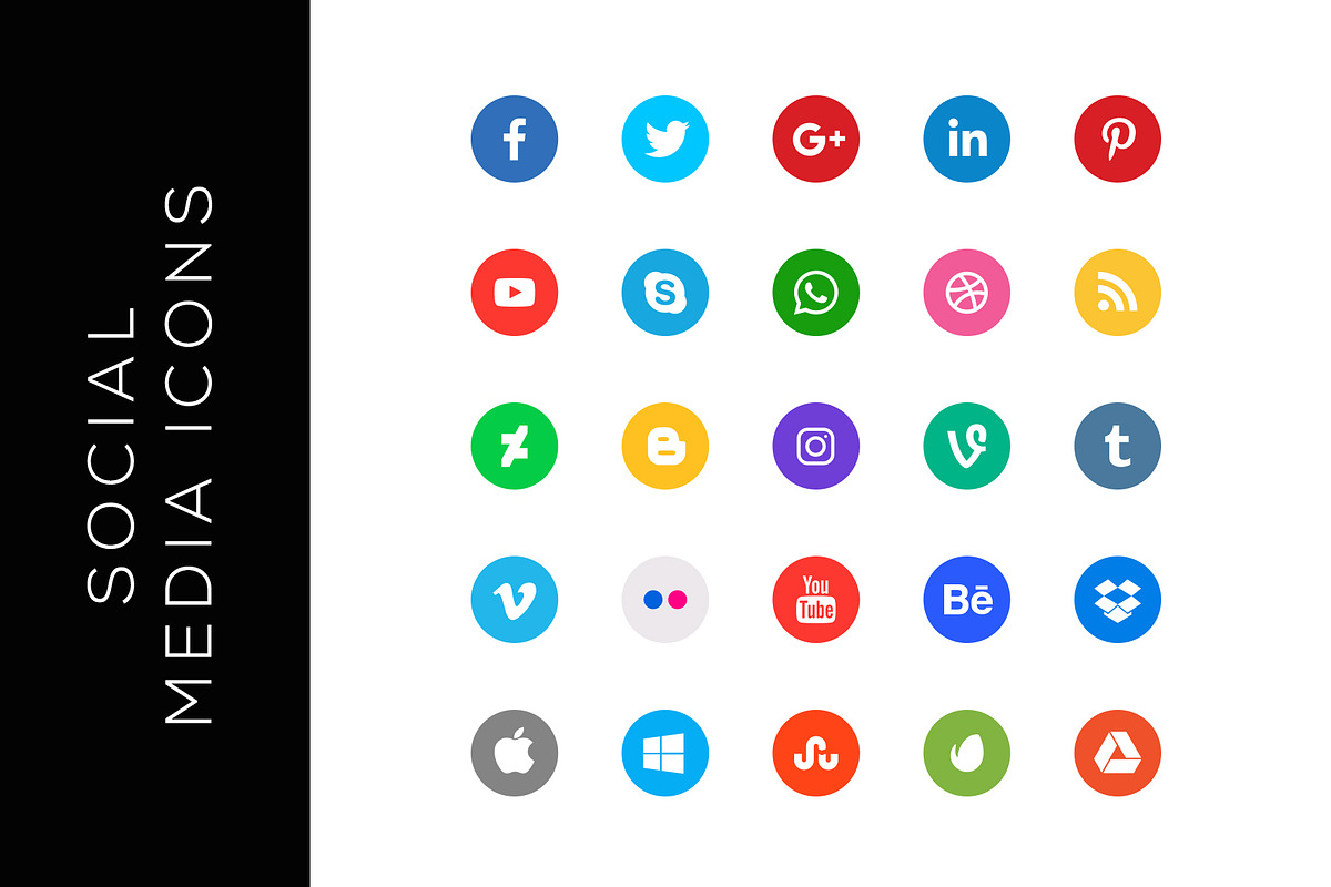 Social Media Icons Set 2 in Icons - product preview 8