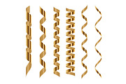 Spiral golden serpentine set