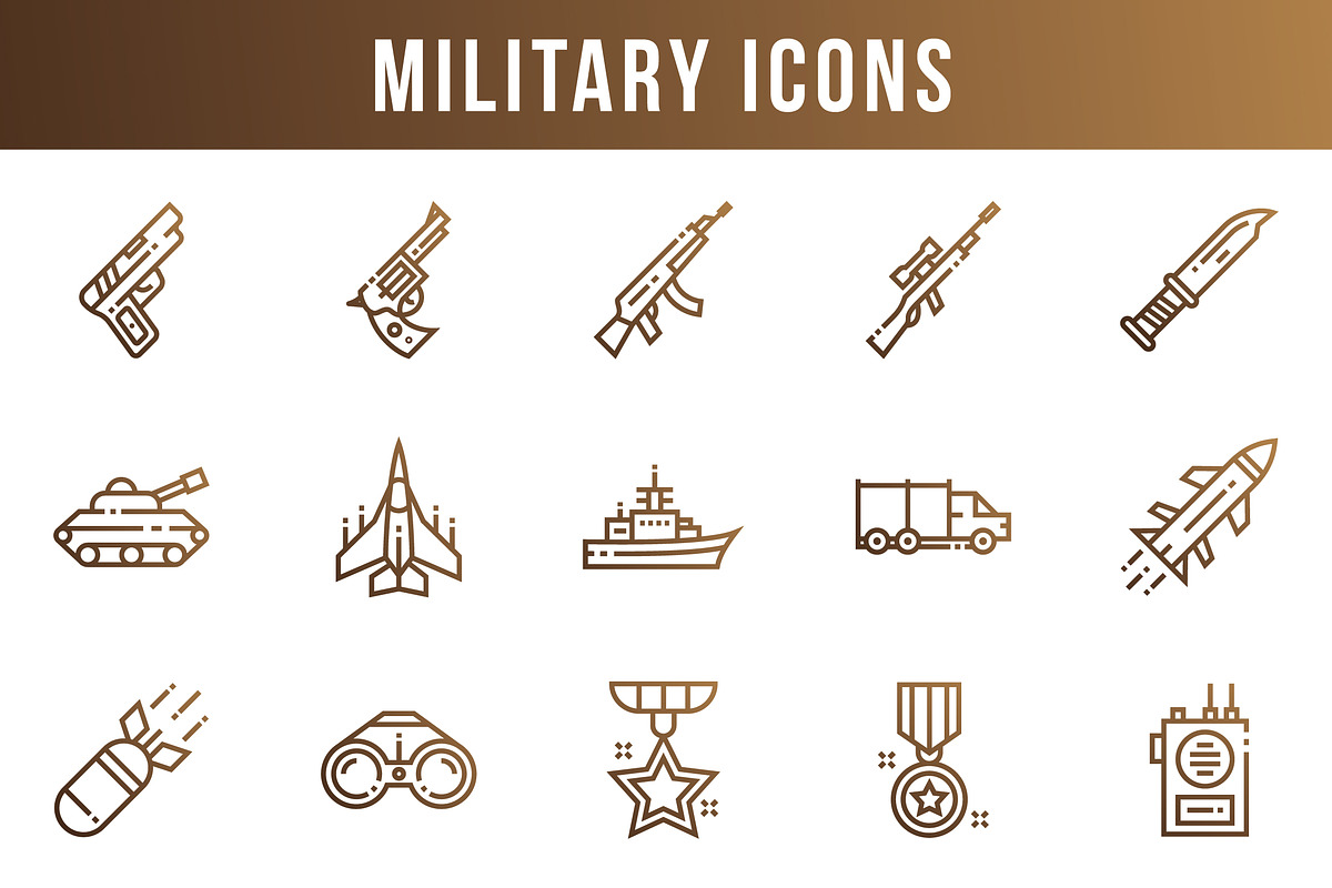 Military Icons in Icons - product preview 8