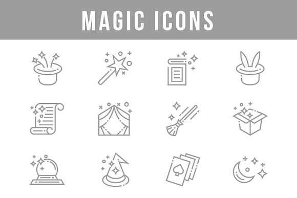 Magic Icons in Halloween Icons - product preview 2
