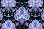 Watercolor paisley pattern