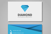 Diamond corporation business card