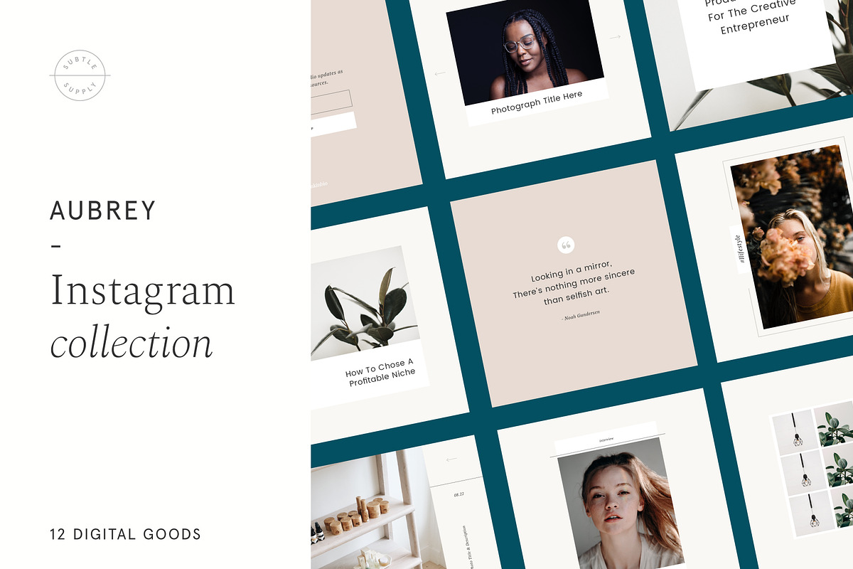 Aubrey - Instagram Collection in Instagram Templates - product preview 8