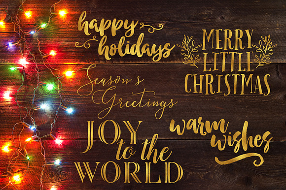 Gold Holiday Overlays in Graphics - product preview 2
