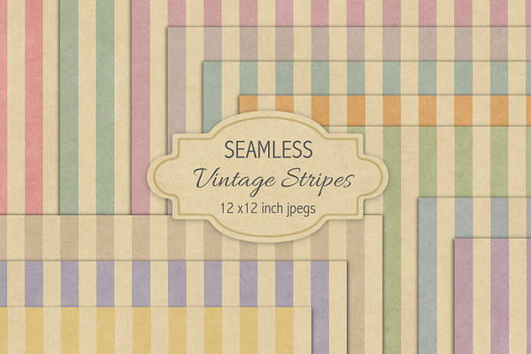 Seamless vintage stripes