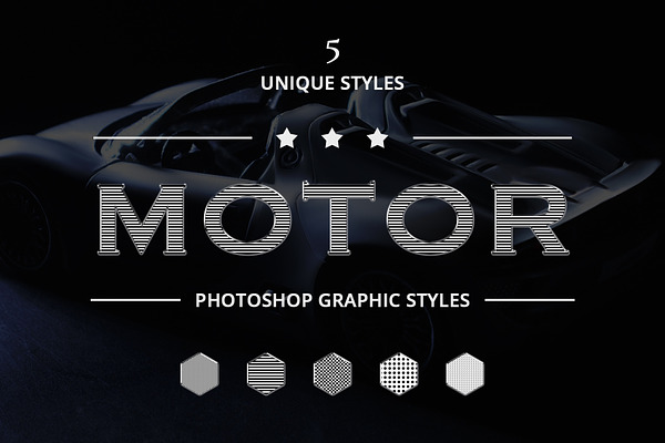 Motor Photoshop Graphic Styles