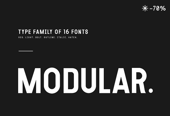 MODULAR - 16 FONTS in Sans-Serif Fonts - product preview 16