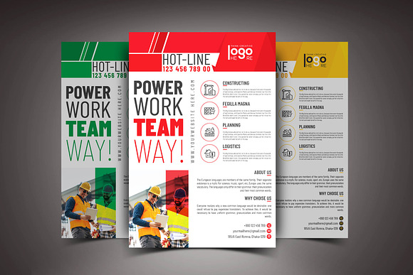 Construction Flyer Template in Flyer Templates - product preview 1