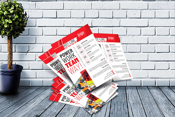 Construction Flyer Template in Flyer Templates - product preview 2