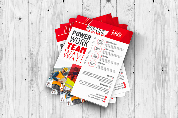 Construction Flyer Template in Flyer Templates - product preview 3