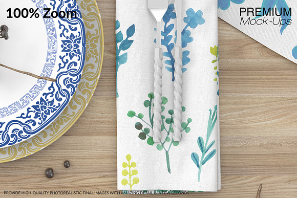 Plates, Tablecloth & Napkin Set in Product Mockups - product preview 12