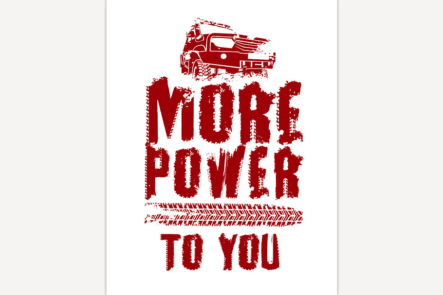 Off Road Quote Poster