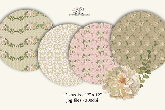 Vintage roses in Patterns - product preview 2