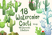 Watercolor Cacti