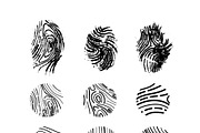 Different Imprints of the thumbs