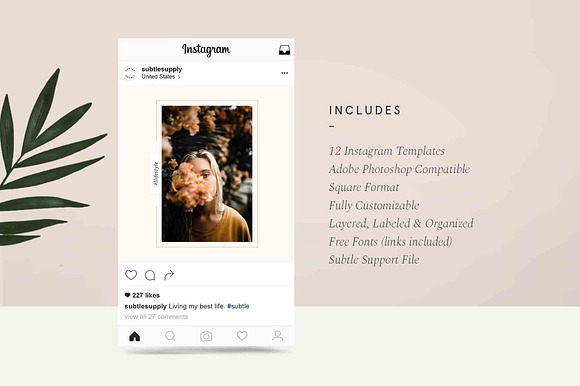 Aubrey - Instagram Collection in Instagram Templates - product preview 1