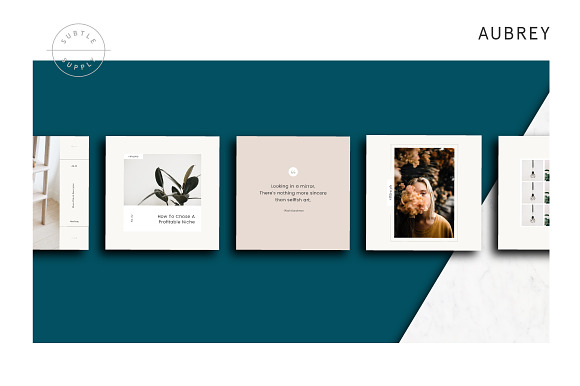 Aubrey - Instagram Collection in Instagram Templates - product preview 2