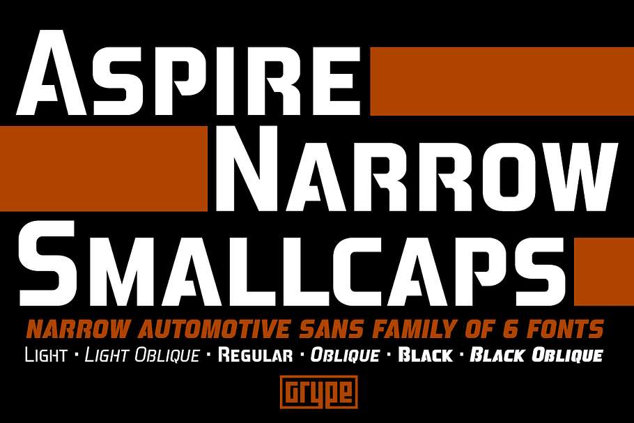 Aspire Narrow SmallCaps Family in Sans-Serif Fonts - product preview 8