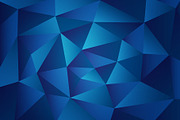 Blue Triangular Polygons Pattern
