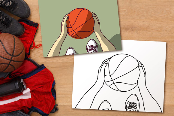 Vector sports set in Illustrations - product preview 2