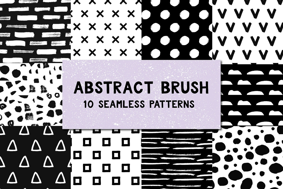 Abstract brush patterns in Patterns - product preview 8