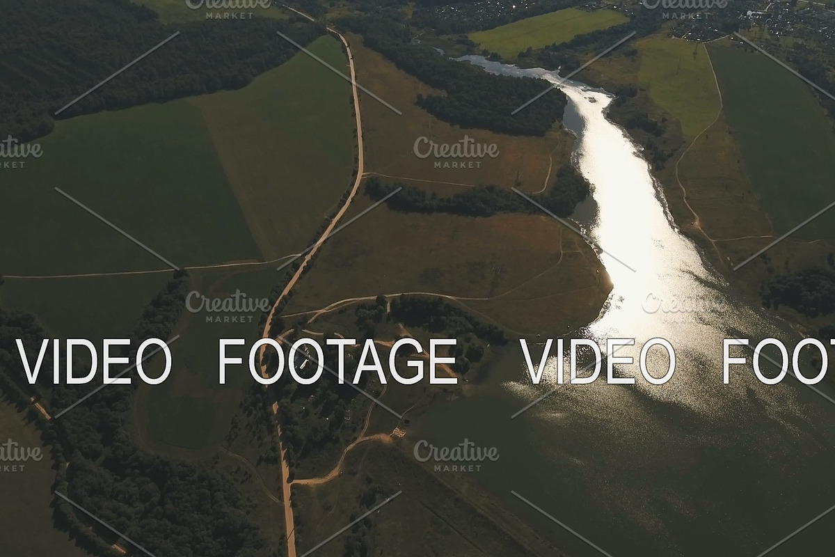 Aerial View.Landscape of the field in Graphics - product preview 8