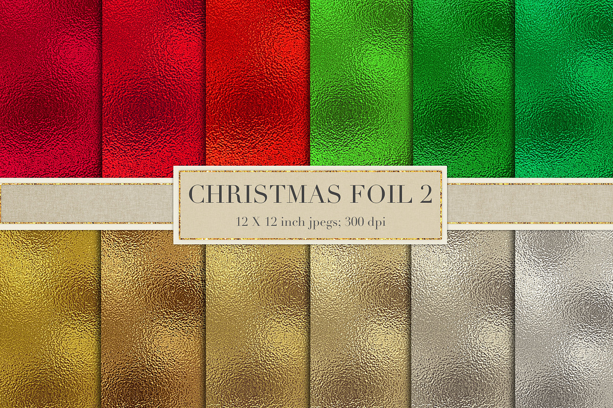 Christmas metallic foil in Textures - product preview 8